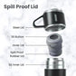 Premium vacuum water bottle black stainless steel 24Hr Gold