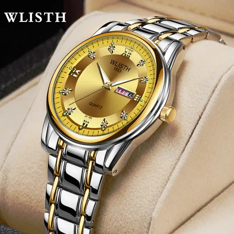Men's Swiss Quartz Watch 200 mm Luminous Black