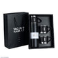 Premium vacuum water bottle black stainless steel 24Hr Gold