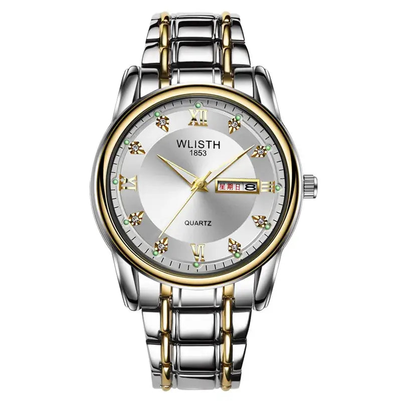 Men's Swiss Quartz Watch 200 mm Luminous Black