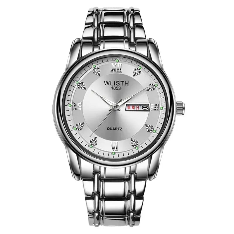 Men's Swiss Quartz Watch 200 mm Luminous Black