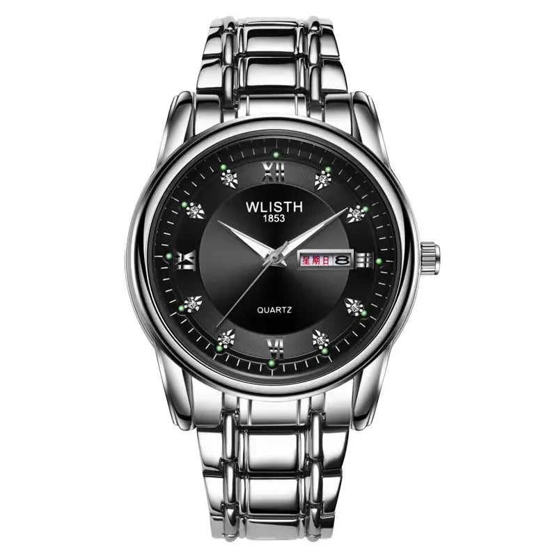 Men's Swiss Quartz Watch 200 mm Luminous Black